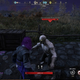 A player faces off against an undead foe in Amazon's New World MMO.